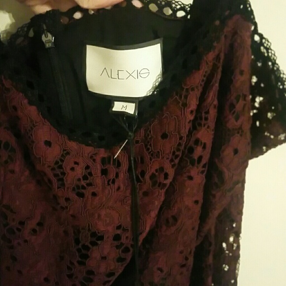 Alexis Burgundy Krysten Top M - Picture 4 of 4